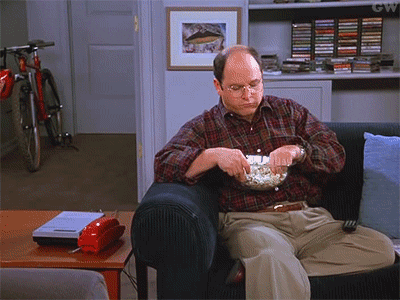 George Costanza Popcorn GIF - Find & Share on GIPHY
