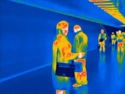 Meanwhile in thermal camera in wow gifs