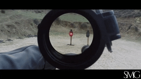 gun shooting laser target