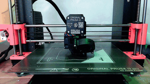 Timelapse video of 3D printg.