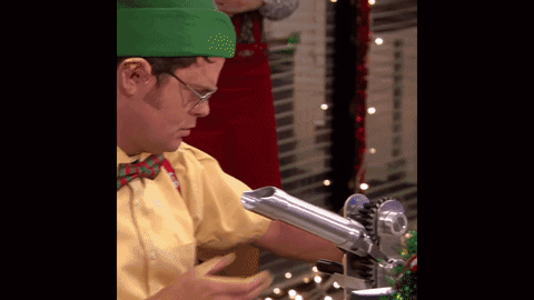 The Office Steve Carell Rainn Wilson TV Series Christmas Season Wholesome