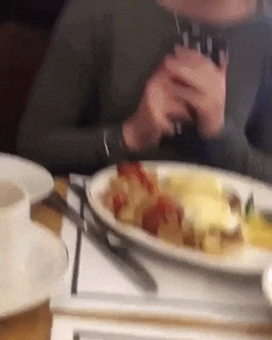 Taking photo of food is not cool in funny gifs