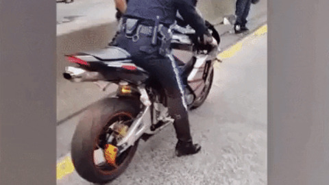 Impounding a motorcycle