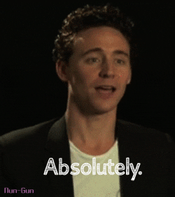 reaction yes absolutely affirmative tom hiddleston