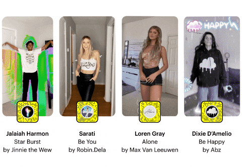Snapchat Adds New Lenses Replicating Viral TikTok Dance Challenges