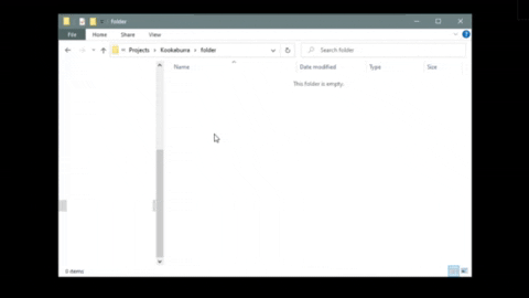 Creating folder and file,