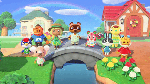 Personajes de Animal Crossing en su aldea.-Blog Hola Telcel.