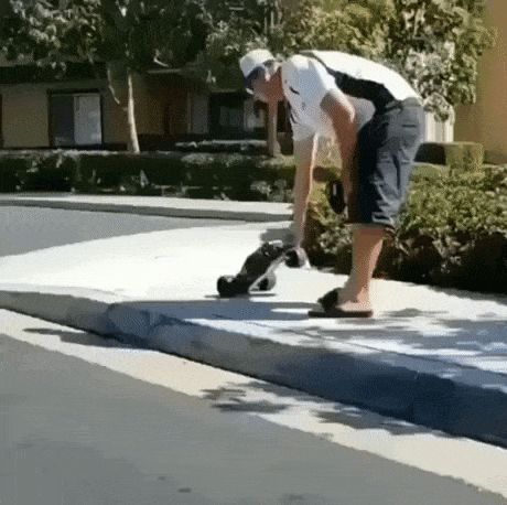 Remote control car Vs kid on bicycle in fail gifs