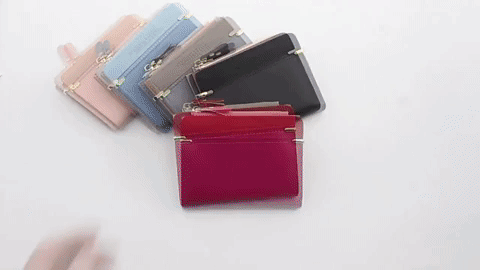 Carteira De Couro Feminina Pocket-Girl