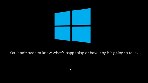 Windows Update Screen Parody