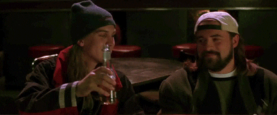Jay And Silent Bob Drinking GIF - Find & Share on GIPHY