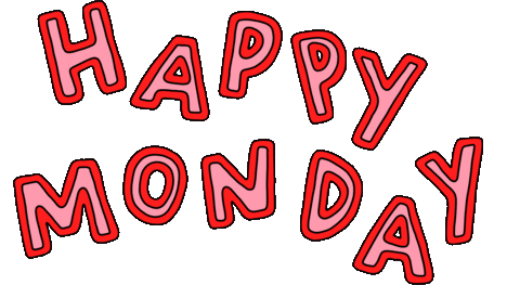 Happy Monday Sticker by Poppy Deyes for iOS & Android | GIPHY