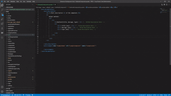 Add Method Block to Aura Doc Example