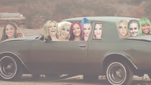 Resultado de imagen de rihanna beyonce lady gaga gifs
