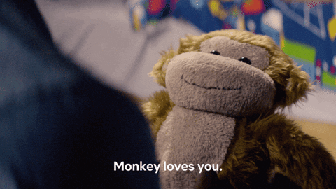 monkey loves you gif