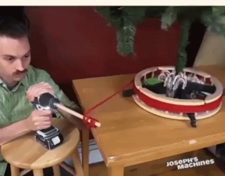Christmas decoration made easy in funny gifs