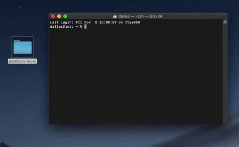 gaccess the cmd window for mac