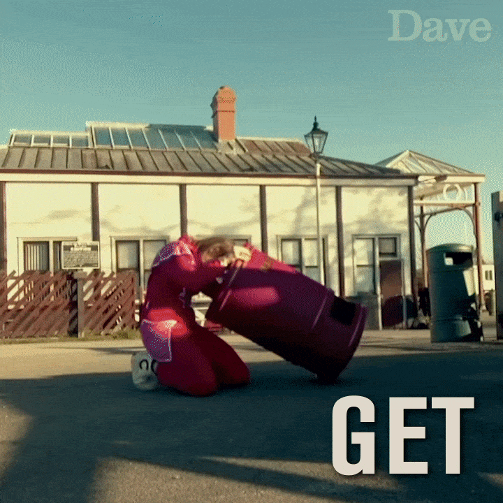 Run Away Get Out GIF by UKTV