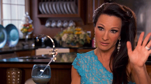 RealityTVGIFs real housewives drinking wine rhonj