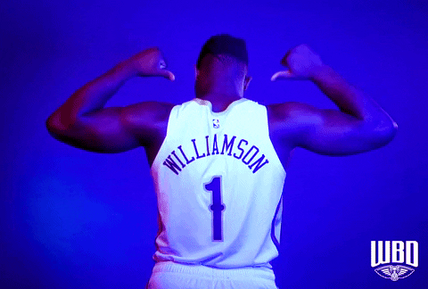 Zion Williamson GIF by New Orleans Pelicans - Find & Share on GIPHY