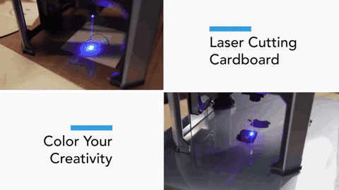 Laser Engraver laser cutting cardboard