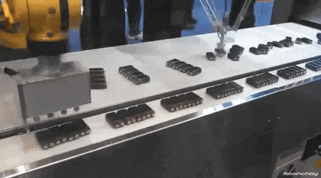 Robots working in funny gifs