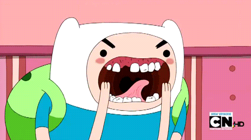 upset adventure time screaming freak out