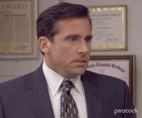 Michael Scott screaming no god please no