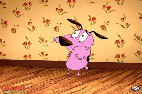 Scared Courage The Cowardly Dog GIF by Boomerang Official - Find & Share on GIPHY