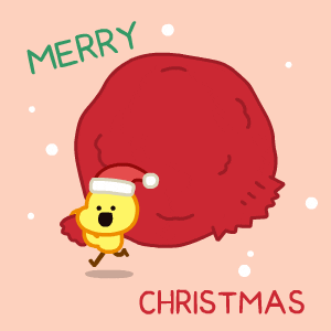 Merry Christmas Cute Dinosaur GIF by Mostapes - Find & Share on GIPHY
