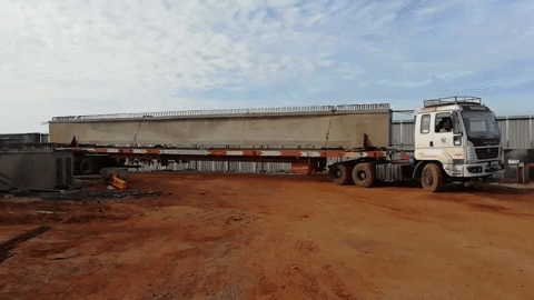 Trailer Trucks transportation services flatbed, highbed, semilowbed ,lowboy , telescopic, modular hydraulic multi axle tractor trailer available as per demand 6