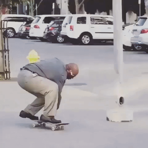  skateboarding dad skateboard khakis skateboard trick GIF