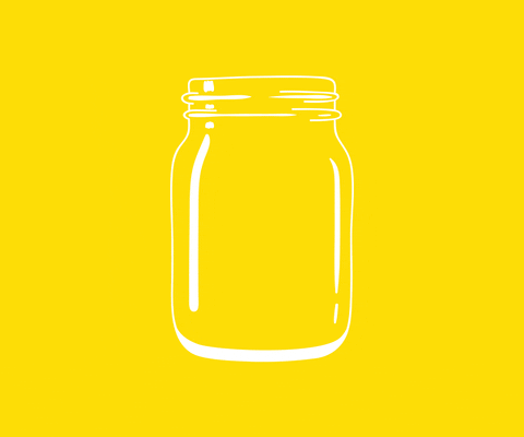 animated gif of money filling up in a jar 
