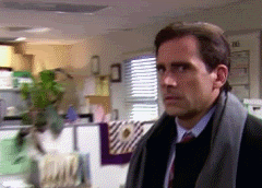 Michael Scott The Office confused questioning toxic people