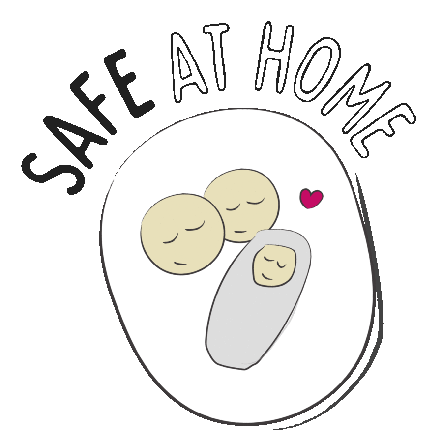 safe at home, stay home, family, love 