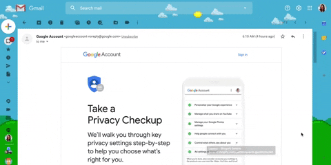 130. Animated Email Page