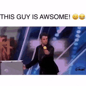 This guy is awesome in funny gifs