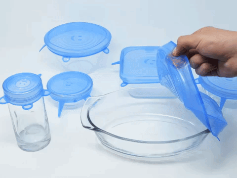 Paquete de 6 tapas flexibles de silicona – Gangabox México