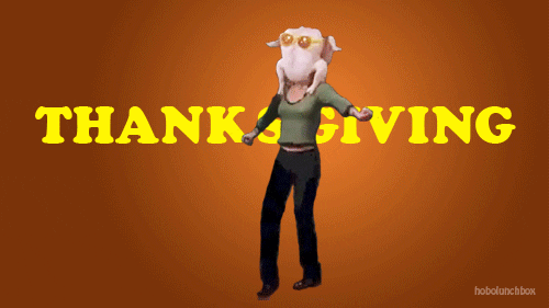 thanksgiving happy thanksgiving dancing friends turkey