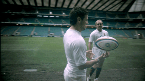 Gold Plated Rugby Ball Lapel Pin Badge From Ties Planet UK