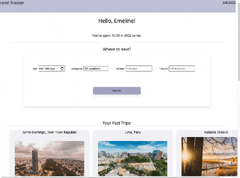GitHub - nvalentini21/Travel-Tracker: Mod 2 Final Project