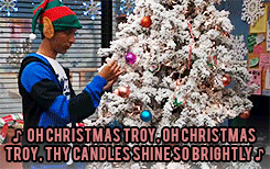 family christmas traditions community christmas troy christmas tree troy and abed gif