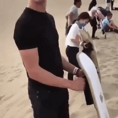 Sand surfing in wow gifs