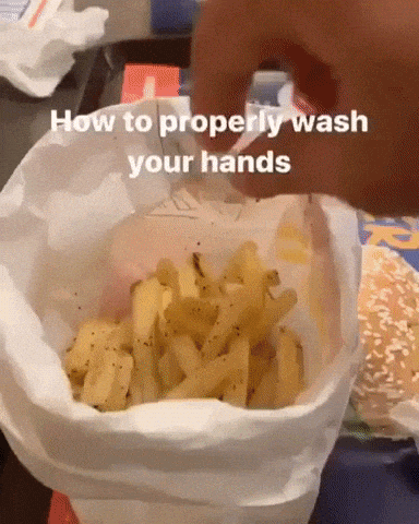 How to properly wash your hands in funny gifs