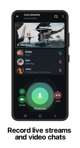 Telegramm-Update fügt Chat-Themen, Videoanrufaufzeichnung und mehr hinzu