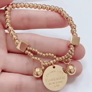 Pulseira banhada a ouro