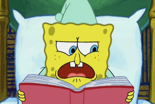 Spongebob Reading GIF - Find & Share on GIPHY