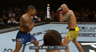 Thiago Alves counter punches Max Griffin