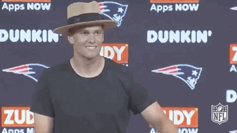 New England Patriots Tom Brady Hat GIF by NFL - Find & Share on GIPHY