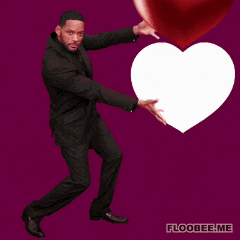 Will Smith and heart in gifgame gifs
